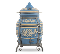 Тандыр "Тамерлан" (ЭКО-Тандыр), 27 см, морская волна