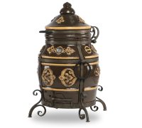 Тандыр "Уфа" (ЭКО-Тандыр), 27 см, чёрная глазурь