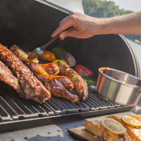 Угольный барельный гриль-коптильня Broil-King Regal OFFSET 400 в Майкопе