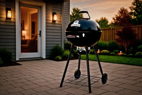 Гриль угольный Броил Кинг Краун Кетл (Broil King CROWN KETTLE 22.5" / 57 BLACK LEG) в Майкопе